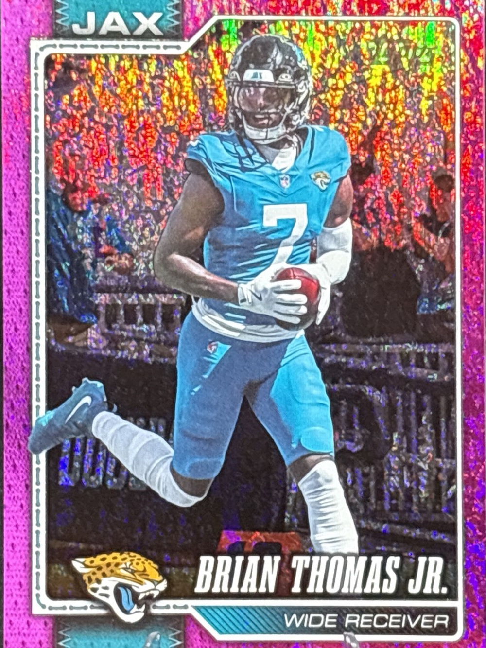 Topps Purple Shimmer Refractor Jaguars Brian Thomas Jr. Football Card